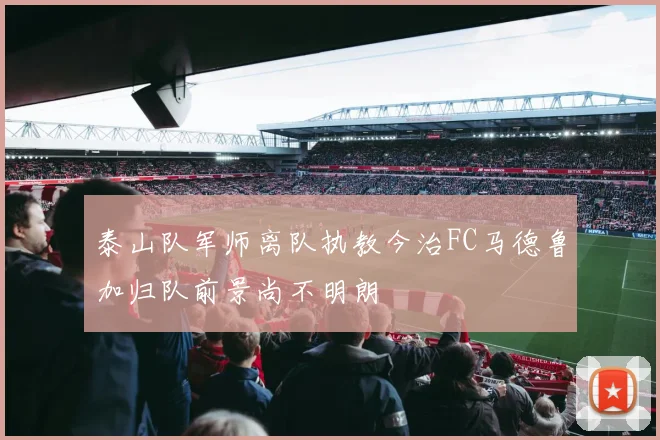 泰山队军师离队执教今治FC马德鲁加归队前景尚不明朗