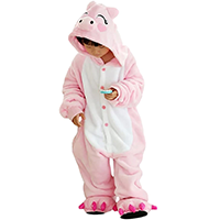 Disfraz de cerdo de niños tipo pijama para carnaval