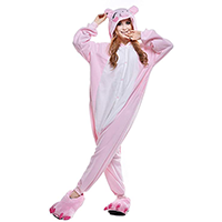 Disfraz de cerdo feliz tipo pijama para carnaval