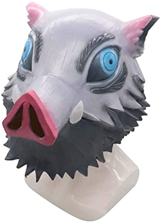 Máscara de cerdo jabalí de látex