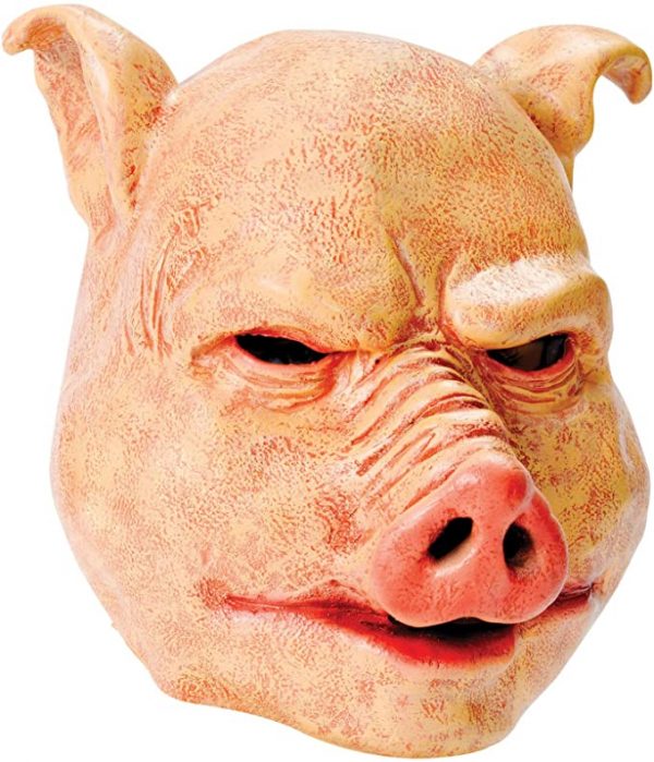 Máscara de cerdo de terror de látex
