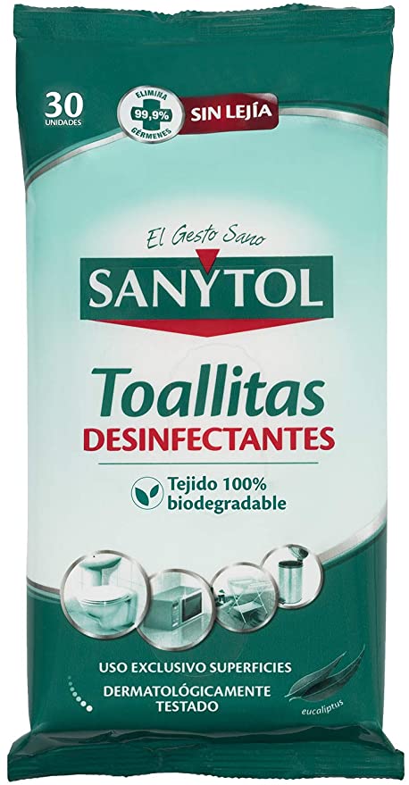 Toallitas desinfectantes Sanytol 30 unidades